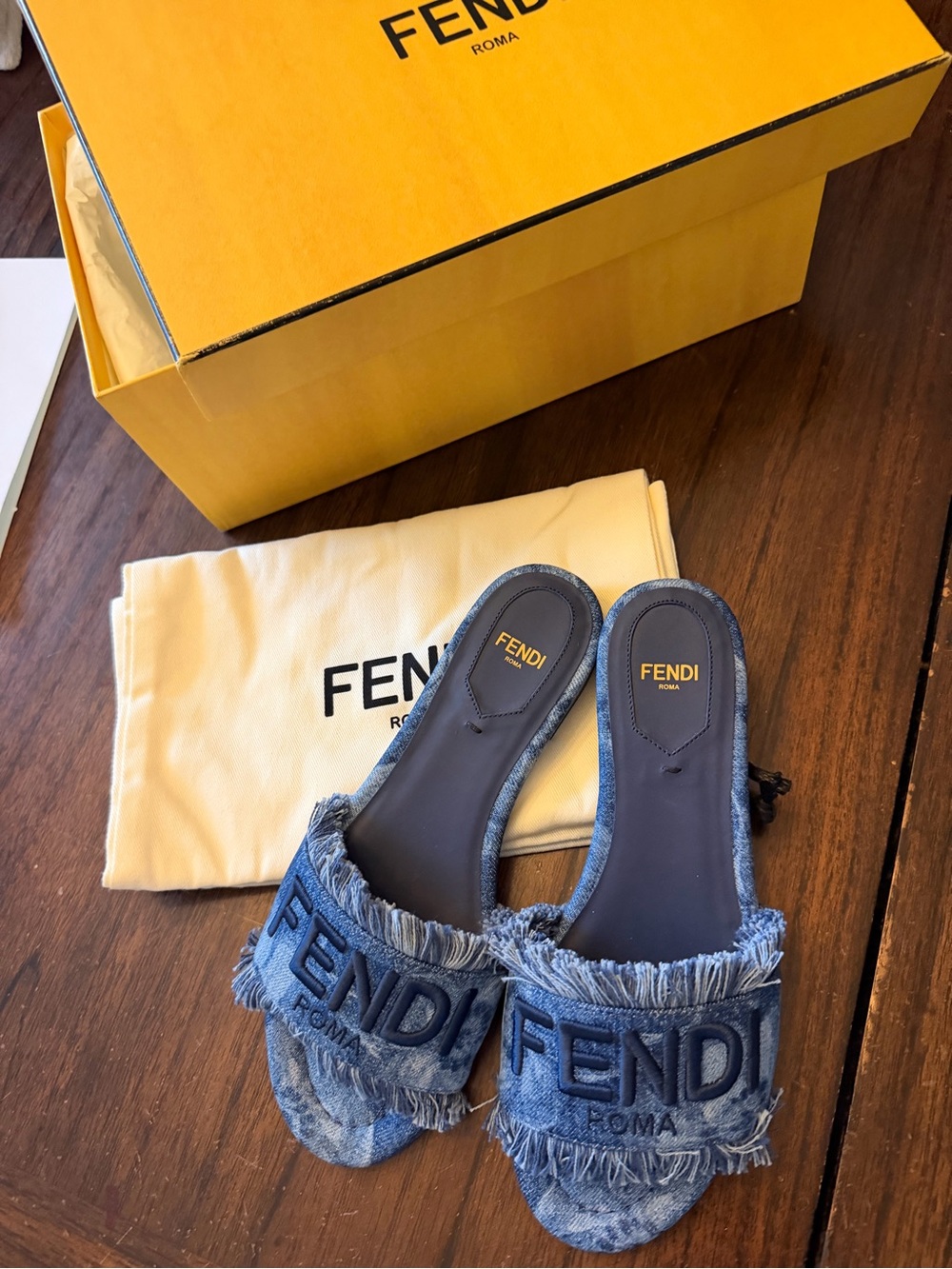 FENDI DENIM SANDAL